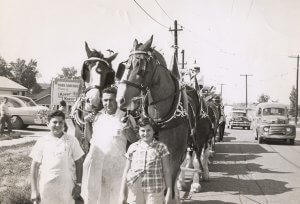 Early Capital City Fruit delivery parade
